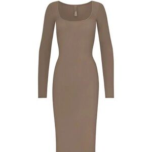 SKIMS NWT Oxide Soft Lounge Long-Sleeve Maxi